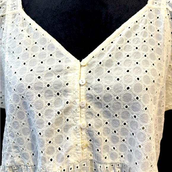 NWT Madewell Eyelet Shirt - Picture 4 of 10
